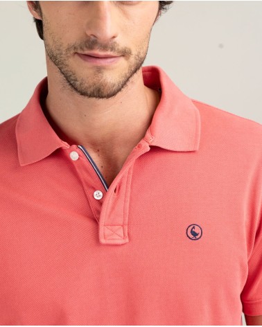 Polo El Ganso Piqué Garment Dyed Coral