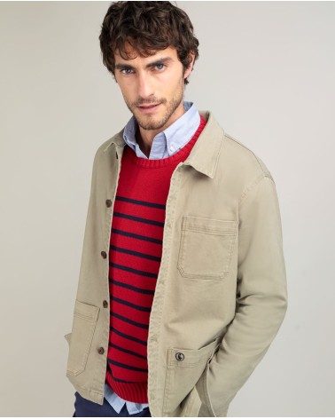 Sobrecamisa El Ganso Algodón Garment Dyed Kaki