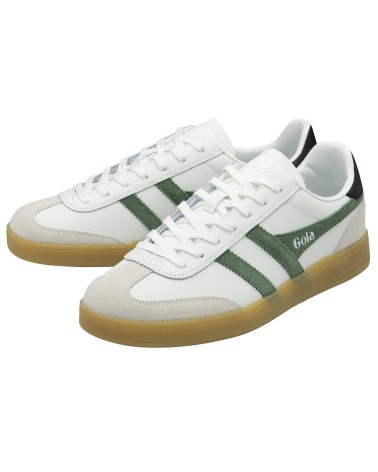 Zapatilla Gola Viper Leather White/Evergreen/Black